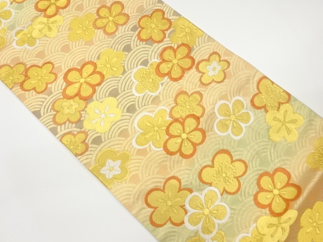 JAPANESE FUKURO OBI / WOVEN SEIGAIHA